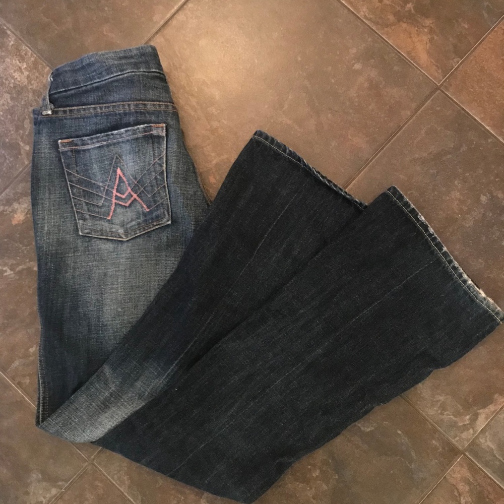 7 For All Mankind Pink Pocket A Jeans (Rare!) 26